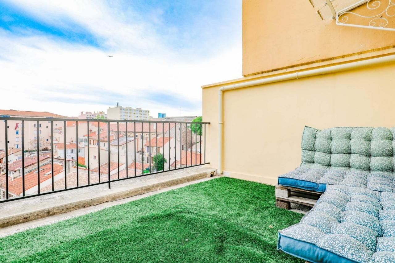 Terrasse Proche Belle De Mai Et Gare Saint-Charles Apartment Marseille Bagian luar foto
